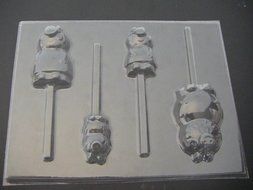 Peppa Pig Family Chocolate Candy Lollipop Mold