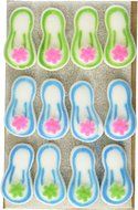 Flip Flops Sugar Decorations Cookie Cupcake Cake 12 Count