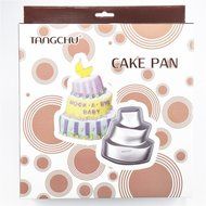 TANGCHU Aluminum Alloy Sunflower Shape Cake Pan Cake Decorating Tools 10.63*1.96inch Silver