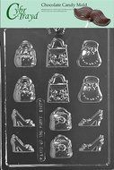 Cybrtrayd D107 Small Purses and Shoes Chocolate Candy Mold with Exclusive Cybrtrayd Copyrighted Chocolate Molding...