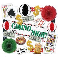 Beistle 55148 Casino Decorating Kit, 24 Pieces