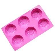 PIAGO 1 Pcs 6 Sun Flowers Silicone Cake Baking Mold Cake Pan Muffin Cups Handmade Soap Moulds Biscuit Chocolate...