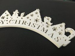 Zerowin 24pcs Christmas Lace Laser Cut Cupcake Wrapper Liner Baking Cup Muffin Case Trays Wedding Birthday Party... N8