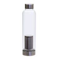 Primula Cold Brew Travel Bottle with Black Insulating Neoprene Sleeve &ndash; Borosilicate Glass and Stainless Steel... N5