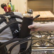 Primula Cold Brew Travel Bottle with Black Insulating Neoprene Sleeve &ndash; Borosilicate Glass and Stainless Steel... N6