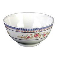 Thunder Group 12-Pack Rose Collection Rice Bowl, 7-Inch Diameter, White