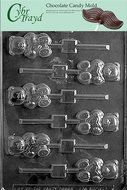 Cybrtrayd V111 Teddy with Heart Lolly Valentine Chocolate Candy Mold