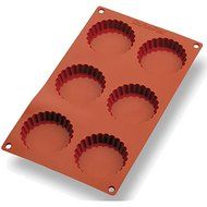 Matfer Bourgeat Gastro Flex Fluted Tart Mold, Red N2
