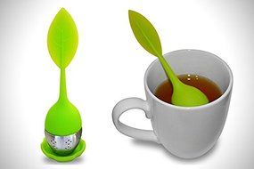 Steel Ball Tea Infuser with Leaf Strainer Handle (colors may vary)