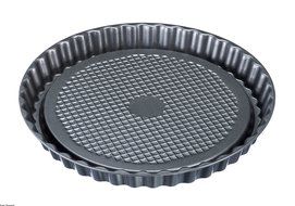 Westmark 32942270 Fruit Tart Tin Nonstick Coated Perfect for Cakes &amp; Pies, 11", Gray