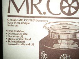 Mr. Coffee 12-Cup Glass Decanter N4
