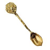 Retro Creative Coffee Scoops Stirring Spoon Sugar Spoon Tea Spoon with Fruit Fork Set of 6 (Silver) N17