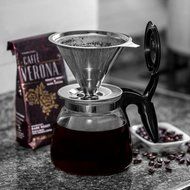 Stainless Steel Coffee Filter Reusable Coffee Filters Double Filter Coffee Dripper High Quality Pour Over Coffee... N3