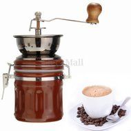Vintage Ceramic Manual Coffee Beans Mill Nut Spice Hand Grinder Stainless Steel N3