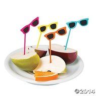 Sunglasses Food Cupcake Picks - 72 pcs