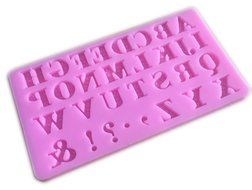 Beauty Clubs 3D Cake Chocolate Sugarcraft Cutter Mould Alphabet Letter Silicone Fondant Mold N5