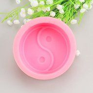 Sher Tai Chi Shaped Soap Molds Mooncake Mould Fondant Cake Chocolate Silicone Mold, Decoration Tools Bakeware N4