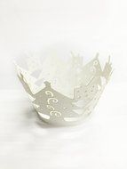 HUAL Cupcake Wrappers 50 Filigree Artistic Bake Cake Paper Cups Christmas tree Lace Laser Cut Liner Baking Cup... N4