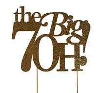 All About Details Gold The Big 7OH! Cake Topper N3