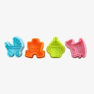 Chinatera 4x3D Baby Toys Fondant Cake Mold Biscuit Sugarcraft Cookie Plunger Cutters Tools N2