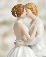 Romance Gay Lesbian Wedding Cake Topper