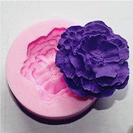 JOMTOP 3D Peony Flower Silicone Mold Cake Fondant Chocolate Candy Mold Baking Tool N3