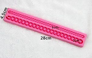 Palker Sky Diamond Chain Silicone Fondant Mold Cake Decorating Pastry Gum Pastry Tool Kitchen Tool Sugar Paste... N3
