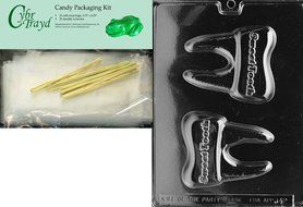 Cybrtrayd J042 Sweet Tooth Chocolate Candy Mold with Exclusive Cybrtrayd Copyrighted Chocolate Molding Instructions N5