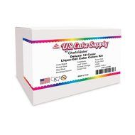 12 Color-US Cake Supply&reg; by Chefmaster Liqua-Gel Paste Cake Color Set - The 12 Most Popular Colors in 0.75 fl.... N4