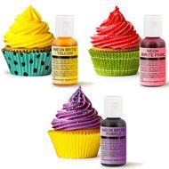 12 Color-US Cake Supply&reg; by Chefmaster Liqua-Gel Paste Cake Color Set - The 12 Most Popular Colors in 0.75 fl.... N8