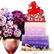 Solid Black #103 Sugar Yeti Brand Made in USA Custom Cake Toppers Mr &amp; Mrs Motorcycle Wedding Cake Toppers Personalized... N18