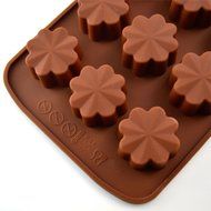 NEW Four-leaf Clover Silicone Ice Chocolate Pan Tray Candy Cookie Baking Mold by Generic N3