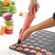 Silicone Macaron macaroon Baking Sheet Mat Muffin DIY Chocolate Cookie Mould Mode - 48 Capacity (round) N4