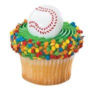 Baseball Cupcake Rings - 24 pc N2
