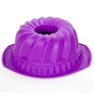 Elbee BPA Free Silicone Spiral Bundt Cake Pan N3