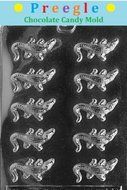 Preegle PLP-A013 SMALL ALLIGATORS Chocolate Candy Mold - Package of 3 SAVE!
