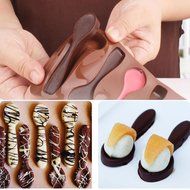 2pcs Spoon Mold，COOKO SpoonS Shape Silicone Mold for Making Homemade Chocolate, Candy, Gummy, Jelly, Baking Molds... N3
