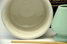 Japanese Mino Yaki ware Matcha Bowl And Tea Ceremony Set Green Tea 11 / 11 / 8.5cm (4.3 / 4.3 / 3.3inch)[7363] N4