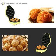 ZZ PM270-Y Pop Cake Maker with 7 Cake Pop Capacity, Yellow