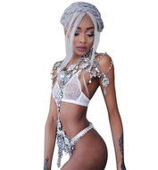 PHOTNO Lingerie Lace Dress Babydoll Women Underwear Nightwear Sleepwear N8