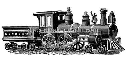 1/4 Sheet ~ Old Train Drawing Birthday ~ Edible Image Cake/Cupcake Topper!!!
