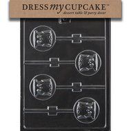 Dress My Cupcake Chocolate Candy Mold, Owl Lollipop