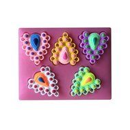 Baking Moulds 3D Gemstone Heart-Shaped Fodant Cake Molds Soap Chocolate Candy Cookie Silicone Fondant Mat Decorating... N2
