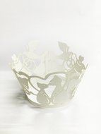 HUAL Cupcake Wrappers 50 Filigree Artistic Bake Cake Paper Cups Cat Lace Laser Cut Liner Baking Cup Muffin Case... N4
