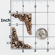 Victorian Corner Scroll Work Silicone Mold Food Safe Fondant, Chocolate, Candy, Resin, Polymer Clay, Craft, Jewelry... N3