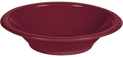 Creative Converting Touch of Color 20 Count Plastic Bowl, 12 oz, School Bus Yellow N2