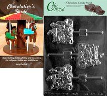 Cybrtrayd &quot;Noah&#039;s Ark Lolly&quot; Nautical Chocolate Candy Mold with Chocolatier&#039;s Guide Instructions Book Manual