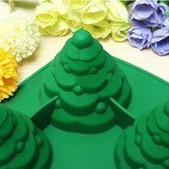 L.Store (R) 3D Xmas Tree Silicone Mold Cake Mould Christmas Silicone Cookie Chocolate Baking Mold, Christmas Series... N6