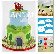 Anyana 5pcs Fluffy cloud Sugarcraft Cake Cupcake Decorating Fondant Icing Cutters Tools N4