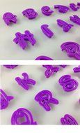 Kootips Set of 26pcs DIY Letter Number Cake Mould Fondant Sugarcraft Cookie Plunger Cutter Mold Decorating Tools N3